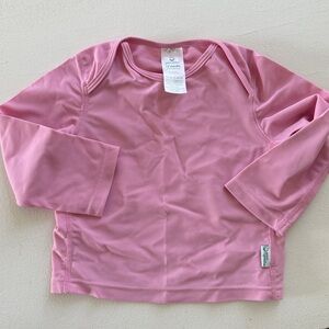 EUC pink swim shirt Green sprout brand - 12 month